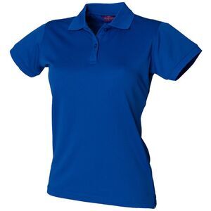 Henbury Womens/Ladies Coolplus® Fitted Polo Shirt / Royal